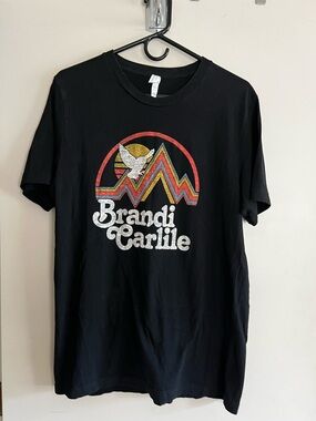Brandi Carlile Black Short Sleeve Logo Tee. Authentic.